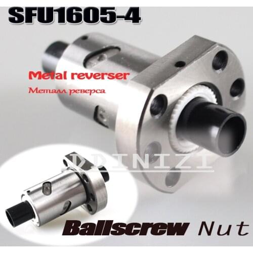3pcs NEW SFU1605 ballscrew nut 16 mm ball screw single nut match use 1605-4 nut housing bracket CNC DIY Carving machine parts