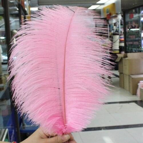New.50pcs high-quality hotel supplies birthday party supplies natural pink feather feather 25-30cm 10-12 inches Free shipping