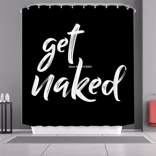 Modern Marble Floral Alphabet Printed Polyester Waterproof Shower Curtain 3D Bathroom Decorative Partition Curtain