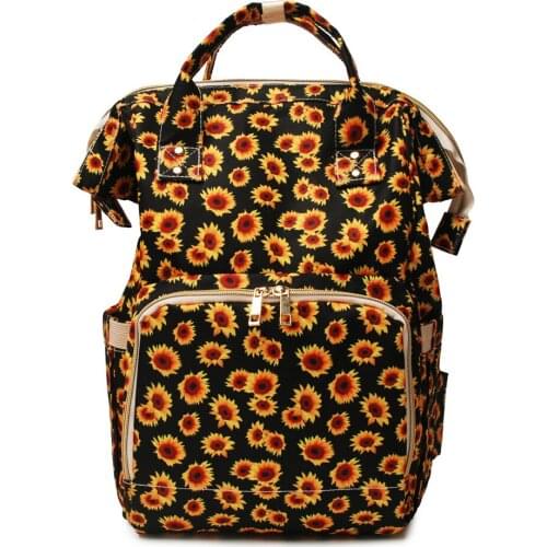 Diaper Bags Mummy Large Capacity Printing Canvas Backpack Baby Care Travel Nappy Bags New Arrivals