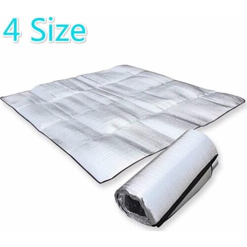 Waterproof Aluminum Foil EVA Camping Mat Foldable Folding Sleeping Picnic Beach Mattress Outdoor Mat Pad 3Size 100~200X200cm