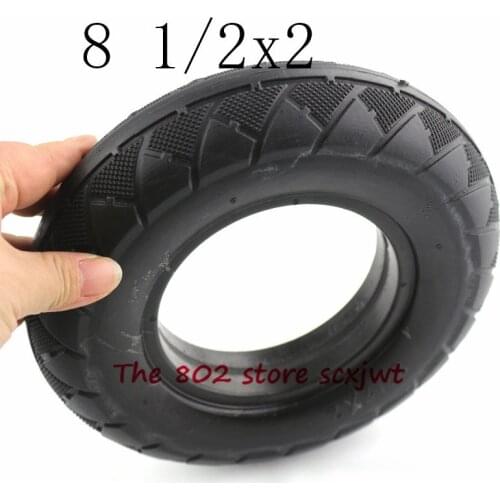 High quality 8 1/2X2 Solid / 8 1/2*2 tubeless Tire for Electric Skateboard Skate Board Avoid Pneumatic Durable Damping tyre