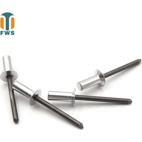 10PCS M4.8*(8-22) mm Aluminum steel countersunk head closed type Mandrel Blind Rivet Nail Pop Rivets for Furniture Car Aircraft