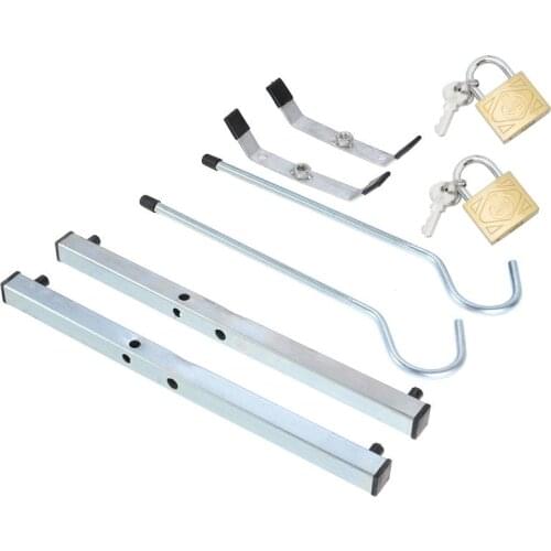 2pcs Heavy Duty Ladder Locks Roof Rack Clamp Clamps Lockable Safe Ladders Convenient and Lightweight Fits Any Roof Racks