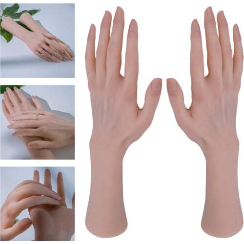 Life-Size Female Hand Model Bendable for Jewelry Display Beauty DIY