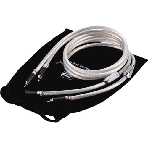 1pair AUDIOMECA High end audio signal line silver plated RCA connecting line audio cables