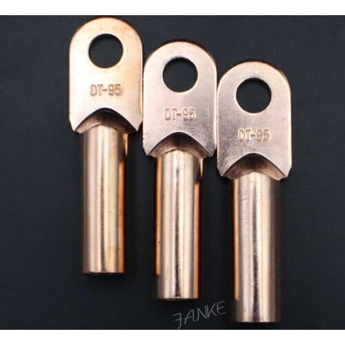 1piece DT-95 95mm2 Cable Lug Terminal Connector Copper Tone for 12.5mm Dia Bolt Electric power fittings Factory standard B type