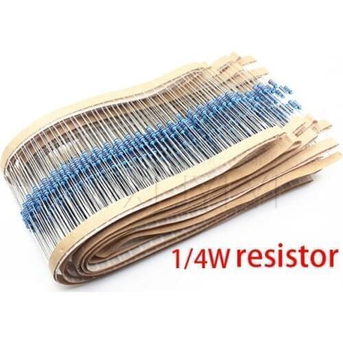 100pcs 680 Ohm 1/4W 680R Metal Film Resistor 1% Error