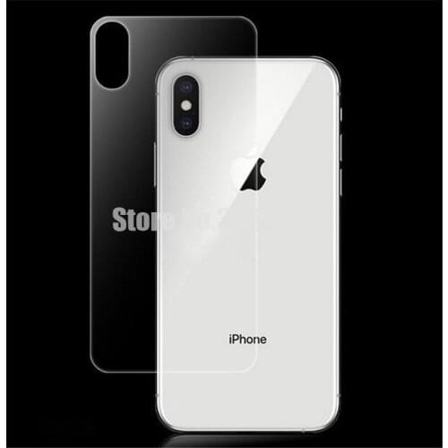 1000pcs Transparent Back Screen Protector Tempered Glass For iPhoneXS Xs Max Protection Back Toughened Glass For iPhone Xs max