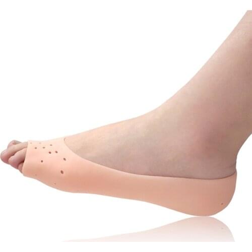 3Colors Silicone Moisturizing Gel Socks For Foot Care Soft Protector Relieve Dry Cracked Peeling Heels Shoes Insole Pedicure