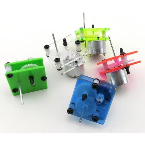 4pcs Geared Motor DC 1V-6V Long Shaft Mini Electric Motors Reducer 3V 300rpm Solar Toy Cars DC3V DIY Science Model 310 Moter