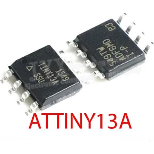 5PCS ATTINY13A-SSU SOP8 ATTINY13A SOP TINY13A SOP-8 13A-SSU SMD new and original IC