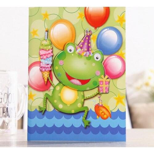 5pcs/lot Cartoon Music Greeting Card DIY Paper Handmade Wish Card with Envelope Kids Children Birthday Gift Card