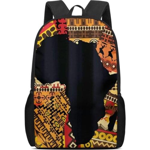 African Backpack Kids Book Bag African Mysterious Totem Pattern School Bag Teenager Girls Schoolbag Kids Gift Bag Mochila