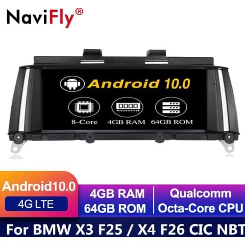 IPS 8 Core Android 10 CAR DVD FOR BMW X3 F25 for BMW X4 F26 car player audio stereo Multimedia GPS Navigation stereo monitor f25