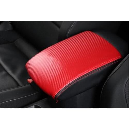 Free shipping 1set for 2018 Volkswagen VW T-ROC PU leather car accessories armrest box protection cover