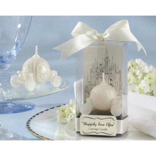 Wedding favor candle--Happily Ever After Carriage Candle Favor baby shower party favour guest gift 200pcs/lot
