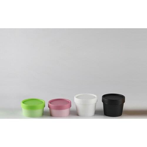 Breeze 100pcs 50g/100g Face Cream Jars Pot Colorful Plastic Empty Cosmetic Containers 50ml/100ml Cosmetic Sample Containers