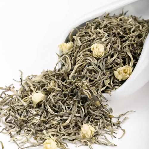 Jasmine Flower Green Cha Tea Mo Li Piao Xue Jasmine Mixed with Green Chinese Tea Loose Leaf