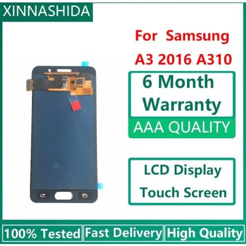 4.7'' For Samsung Galaxy A3 2016 A310 A310F A310H A310M A310Y LCD Display + Touch Screen Digitizer Replacement