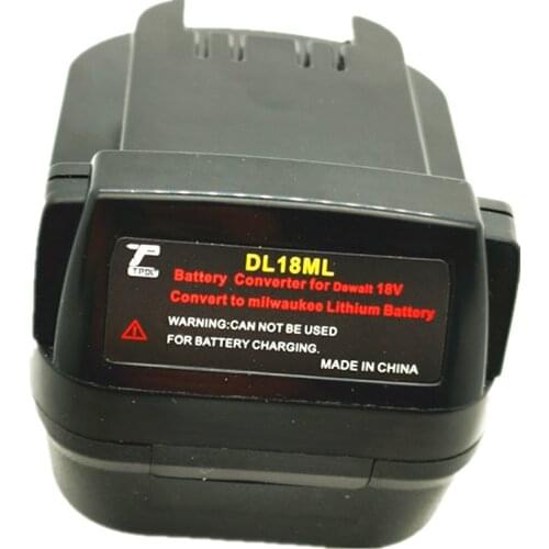 DL18ML Battery Converter Adapter For Milwaukee 18V Li-Ion Battery M18 XC 48-11-1815 M18B2 M18B4 M18BX 18V/20V Lithium tools