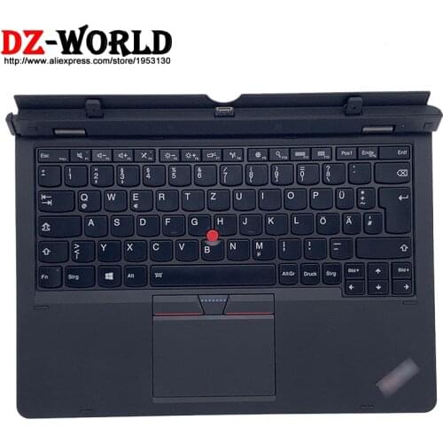 Docking Station DE German Base Keyboard With Touchpad Battery for Lenovo ThinkPad Helix Gen 2 20CG 20CH Ultrabook Pro 03X7061