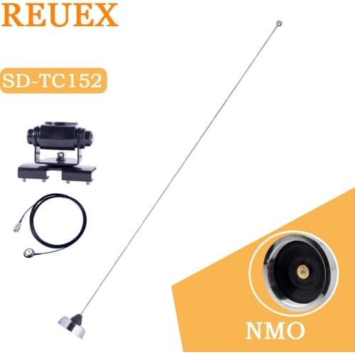 REVEX STC-152 NMO Dual Band Car Mobile Radio Walkie Talkie Antenna 5m RG-316 Coaxia Cable RB-400 Clip Mount Bracket