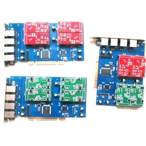 Asterisk 4 Port FXO FXS PCI Card for Voip IP PBX Digium TDM410P Openvox