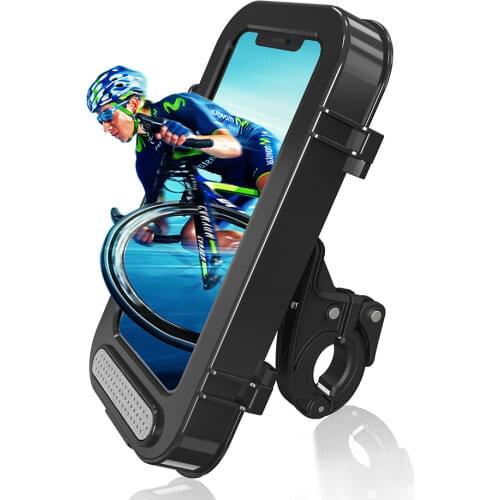 Universal Full Waterproof Cycling Bicycle Bike Handlebar 6.8in Mobile Phone Holder Mount Cell Phone Case Dry Bag