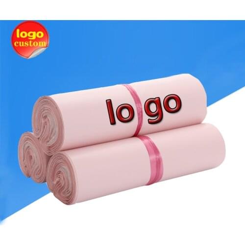 Matte Light Pink Poly Mailer Express Bag Envelope Plastic Shipping Self Adhesive Delivery Packing Gift Post Courier Custom Logo