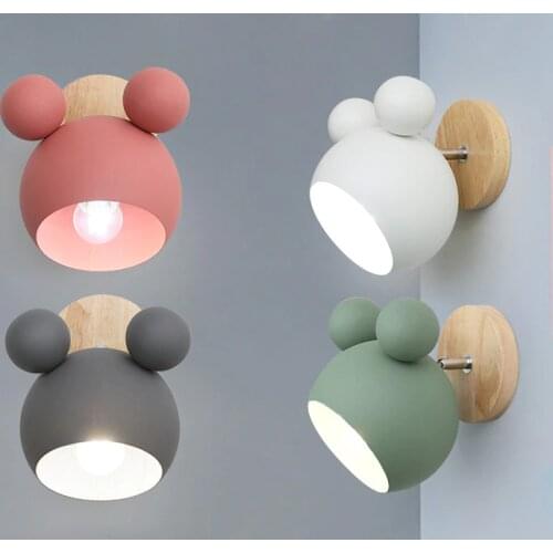 Lovely Creative Fashion Wall Lamps Modern iron Lights LED Bulb Modern Chidren Room Balcony Bedroom Home Lighting Dhl Free