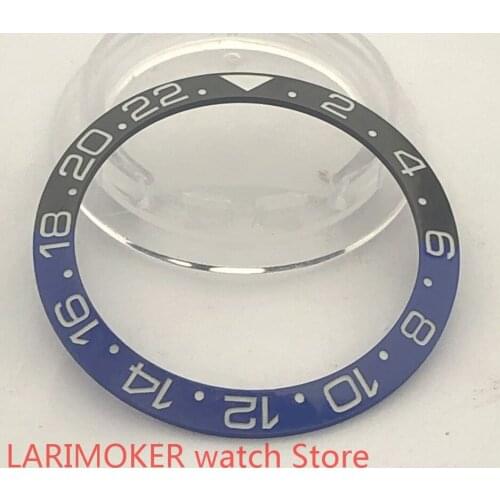 Brand high quality 38mm pearl rotating luminous watch bezel blue suitable for self-winding 40mm case men watch