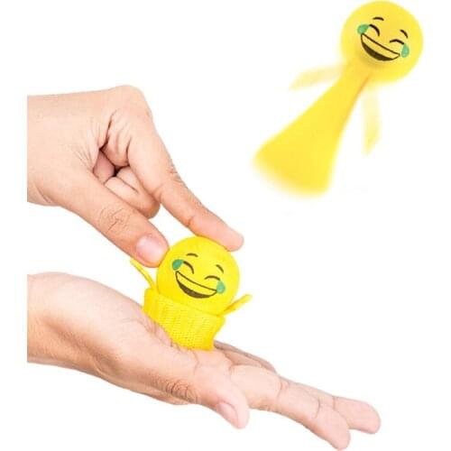 Bouncing Elezen Catapult Expression Ball Decompression Pressing Funny Novelty Trick Childrens Toy Birthday Gift fidget toys