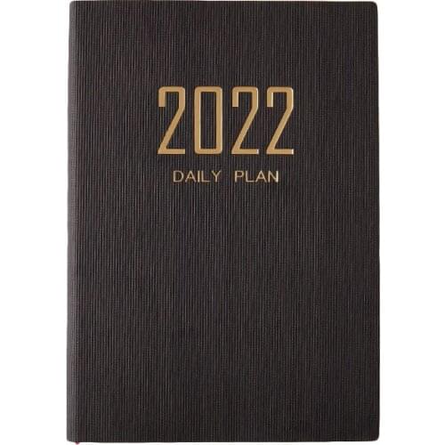 Newest 2022 Schedule Book Planner Daily Weekly Notebook Timetable Desk Dates Diary PU Notepads Agenda School Office Stationery