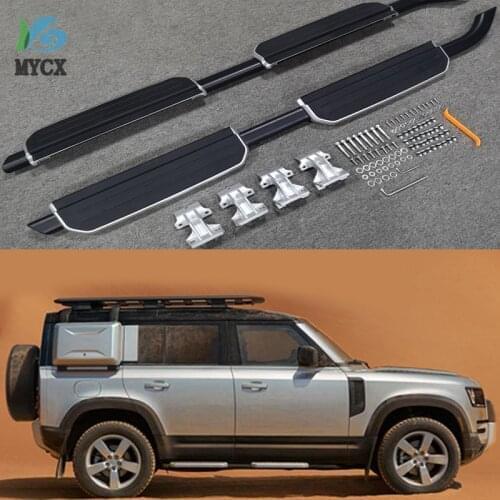 New Arrival side step nerf bar running board for Land Rover Defender 2020-2021,original model,thicken aluminum, can load 300kg