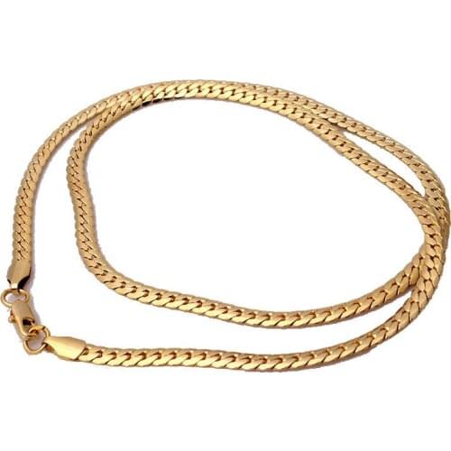 Gold color chain wholesale gold-color chain wholesale chain factory price Distribution 22inch Distribution