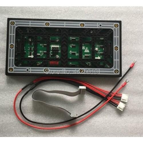 P4 outdoor LED Display module HUB75 interface ASLLED P4 SMD 256*128mm IP65 Containing wire