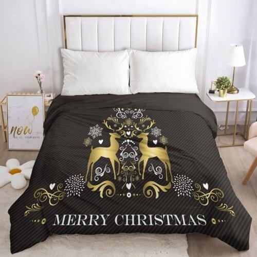 3D Duvet Cover with Zipper Comforter Blanket Quilt Cover 220x240 Cartoon Bedding for Boys Baby Kids Child Merry Christmas