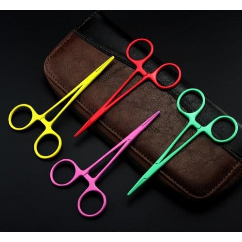 Professional Medical Elbow Straight 12.5cm Hemostat multi tool Ear hair Nose Trimmer pliers tools nose trimmer first aid Pliers