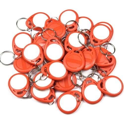 50pcs T5577 EM4305 Rewritable Writable Rewrite Duplicate RFID Tag Can Copy EM4100 125khz Card Proximity Token Keyfobs