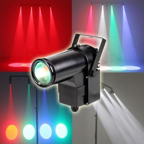 Invoice to Mr. Neil 4pcs 10W DMX pin spot beam light for mirror ball effect beam stage lighting RGBW 4in1 color DJ Show lights