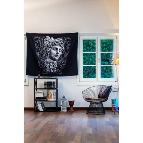 Tears Of Medusa Tapestry Wall Hanging Psychedelic Runes Art Tapestries for Living Room Decor Gossip Tapestries Hippie