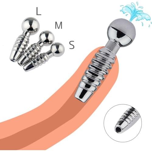 Stainless Steel Urethral Tube Horse Eye Stick Stimulation Dilator Catheter Hollow Male Masturbate Plug Hollow Passion Orgasm