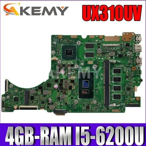 UX310UV Laptop motherboard for ASUS UX410UQ (14 inch) UX410U UX310U original mainboard 4GB-RAM I5-6200U GT940MX-2GB