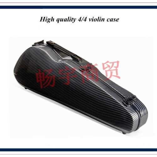 High quality Professional violin case 4/4 FRP carbon fiber Triangular black Fashion style violin parts violin accessories 025