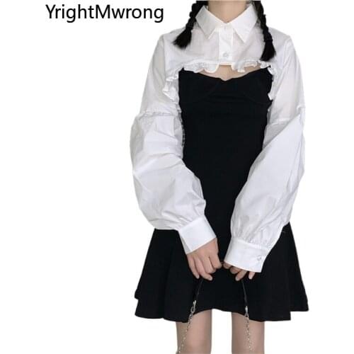 Женские рубашки с рюшами YrightMwrong China At AliExpress
