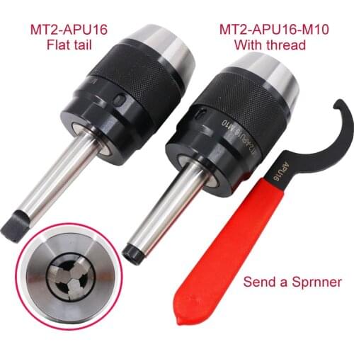 1PCS MTA2 MTB2 APU APU13 APU16 milling machine Tool Holder one-piece Self Tightening Drill Chuck For Machine Drilling Lathe