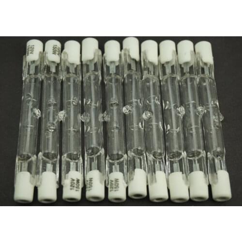 10PCS/Lot HALOGEN LIGHT BULB 120V 150W 150 WATT J TYPE T3 78mm (R7s) Halogen Bulbs