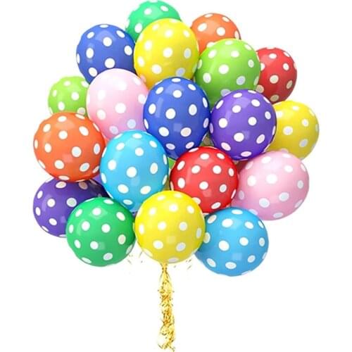 15pcs 12inch Multicolor Polkadot Latex Balloons Birthday Party Baby Shower Decorations Inflatable Balls Kids Presents Globos