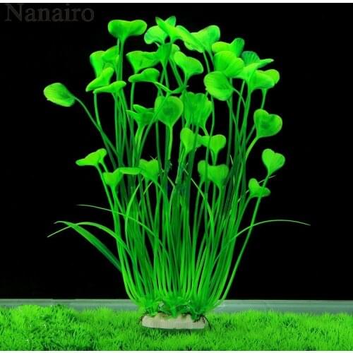 40cm Artificial Water Plants Simulation Aquarium Decorations Plants Fish Tank Grass Flower Ornament Decor Aquatic Accessories